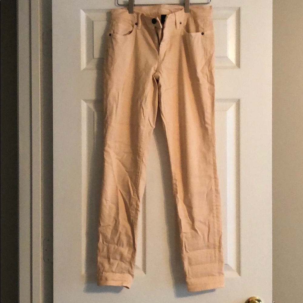 Peach colored jeans